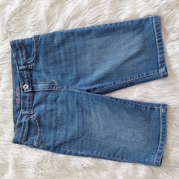 The Children’s Place Girls Denim Skimmer Shorts - Picture 3 of 15
